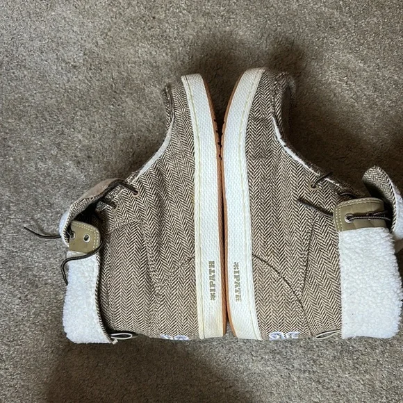 IPath Pro Tweed Skate Hi-Top: Men's Brown Herringbone Shoes - Picture 6 of 6